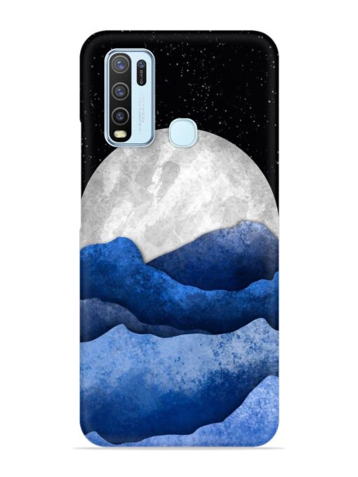 Full Moon Mountain Vector Snap Case for Vivo Y30 Zapvi