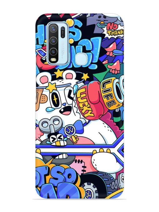 Universal Doodle Snap Case for Vivo Y30 Zapvi