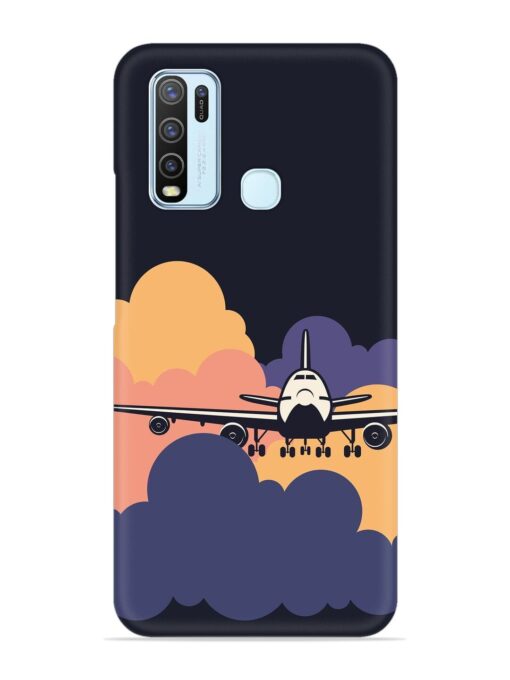 Aeroplane vector Snap Case for Vivo Y30 Zapvi