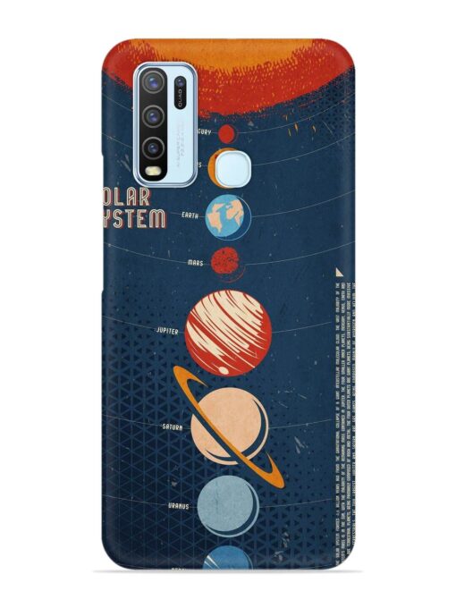 Solar System Vector Snap Case for Vivo Y30 Zapvi