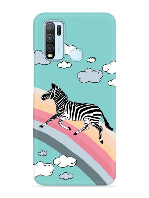 Running Zebra Snap Case for Vivo Y30 Zapvi