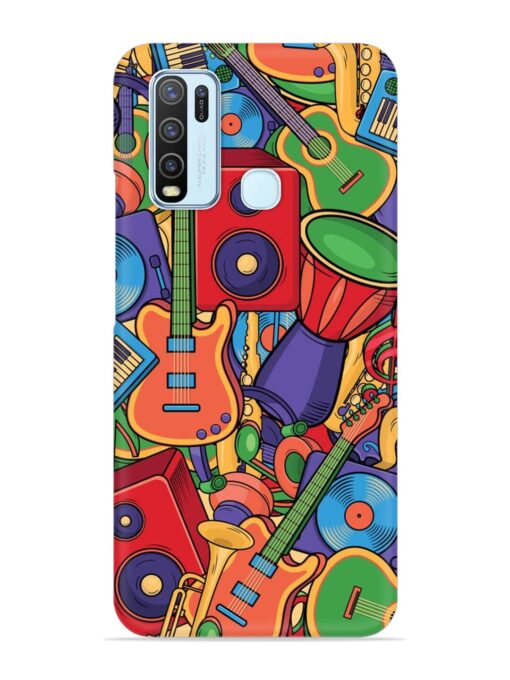 Colorful Music Art Snap Case for Vivo Y30 Zapvi