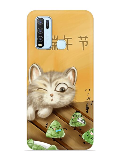 Cat Scorpion Dancing Snap Case for Vivo Y30 Zapvi