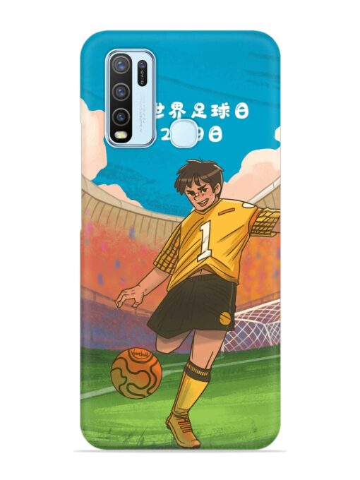 Soccer Kick Snap Case for Vivo Y30 Zapvi