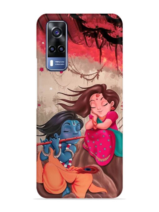 Radhe Krishna Water Art Snap Case for Vivo Y31 Zapvi