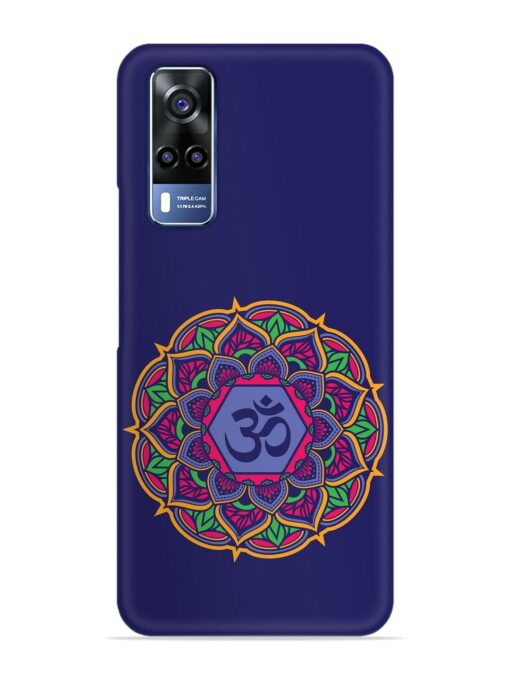 Om Mandala Art Blue Snap Case for Vivo Y31