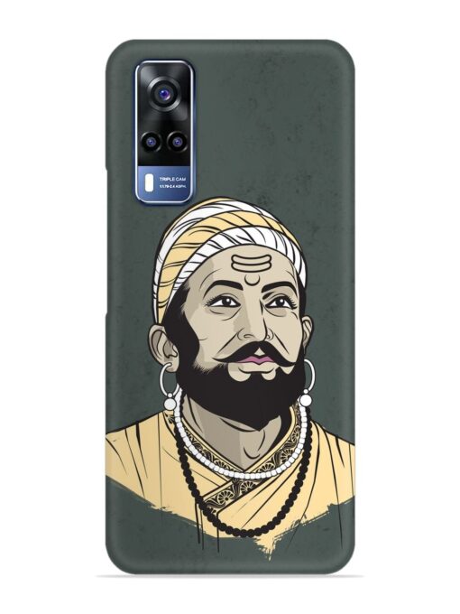 Shivaji Maharaj Vector Art Snap Case for Vivo Y31