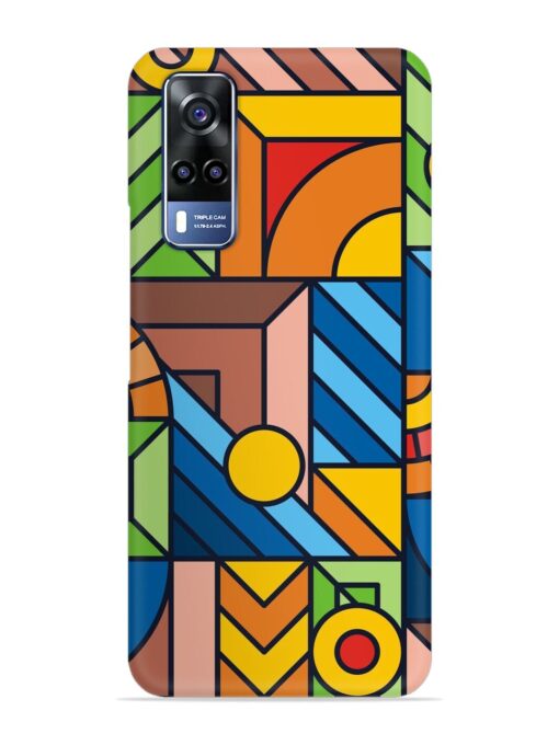 Colorful Geometric Snap Case for Vivo Y31