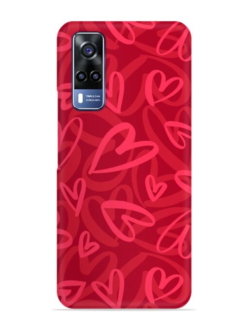 Seamless Romantic Pattern Snap Case for Vivo Y31