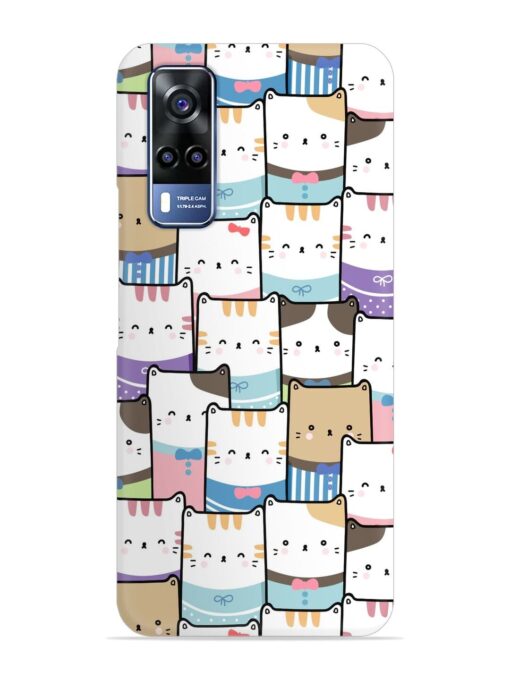 Cute Adorable Cat Snap Case for Vivo Y31