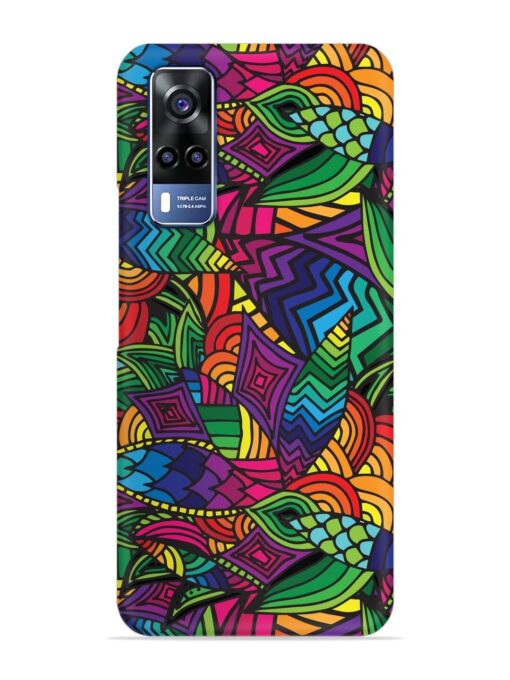 Abstract Multicolor Seamless Snap Case for Vivo Y31 Zapvi