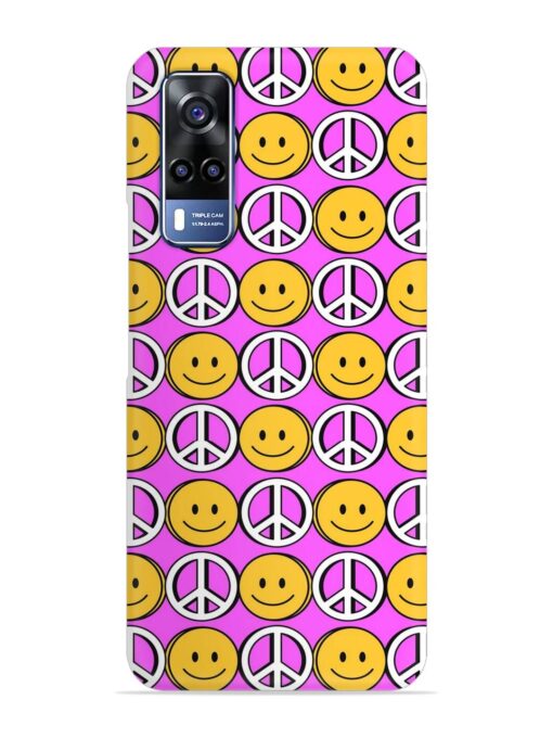 Smiley Face Peace Snap Case for Vivo Y31