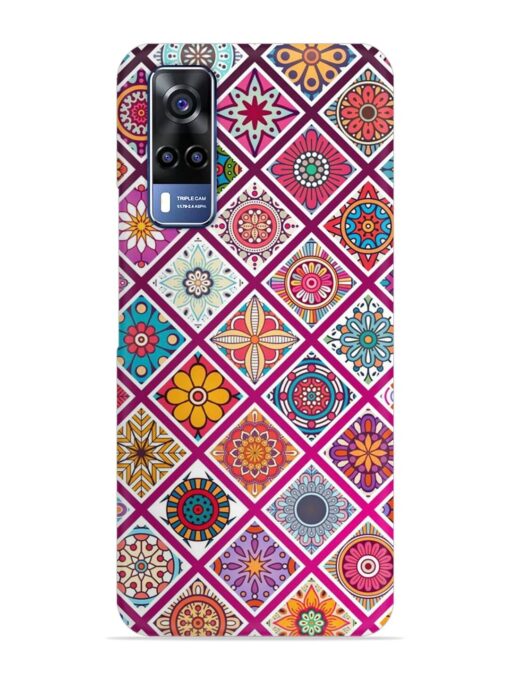 Seamless Tile Pattern Snap Case for Vivo Y31