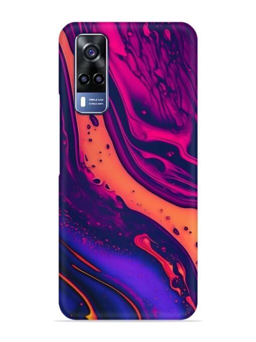 Fluid Blue Pink Art Snap Case for Vivo Y31