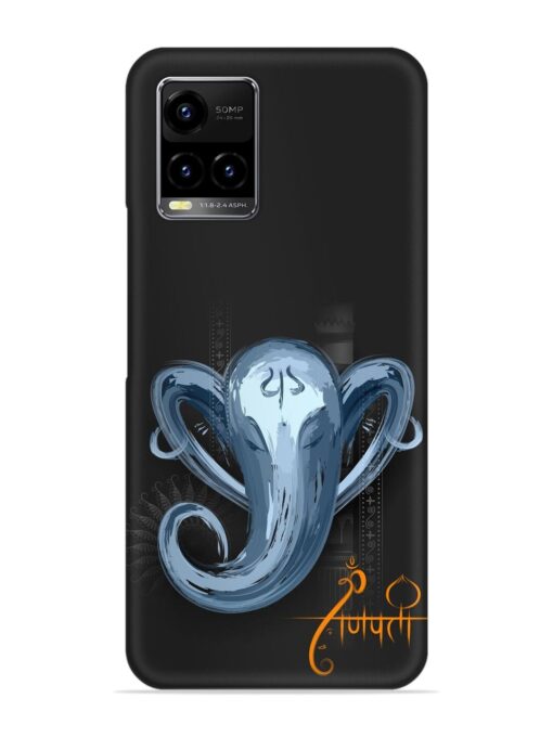 Illustration Lord Ganpati Snap Case for Vivo Y33S Zapvi