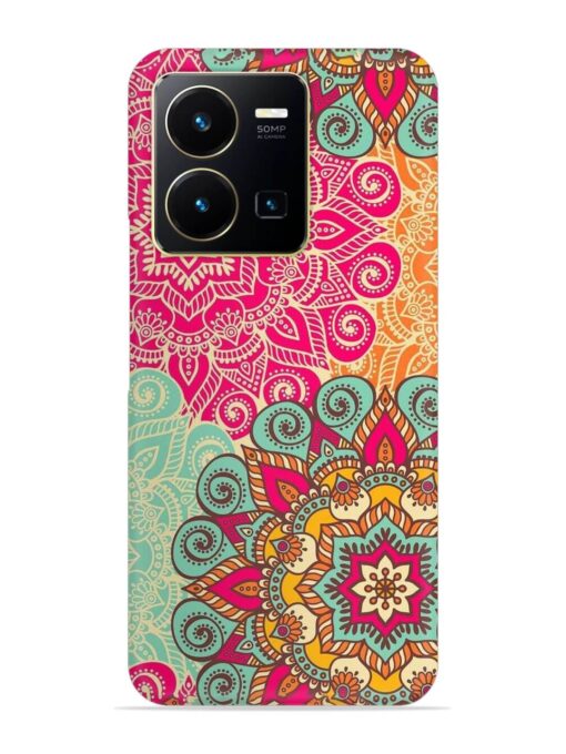 Mandala Seamless Snap Case for Vivo Y35 Zapvi