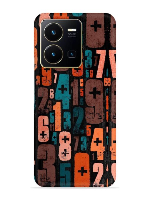 0 To 9 Art Snap Case for Vivo Y35 Zapvi