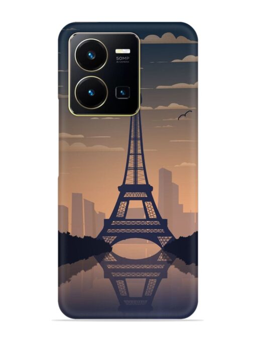 France Paris Eiffel Tower Gradient Snap Case for Vivo Y35 Zapvi