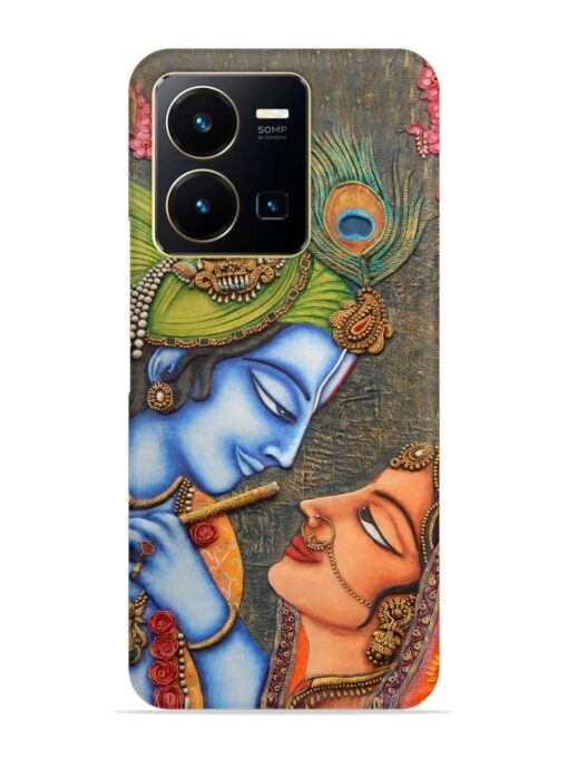 Lord Radha Krishna Flute Art Snap Case for Vivo Y35 Zapvi