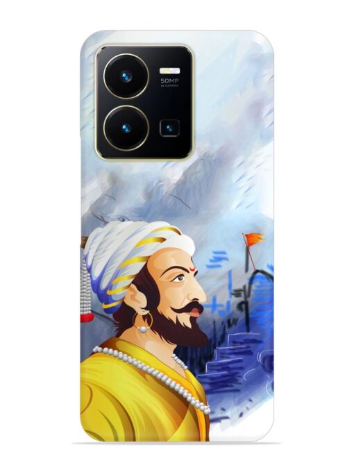 Shivaji Maharaj Color Paint Art Snap Case for Vivo Y35 Zapvi