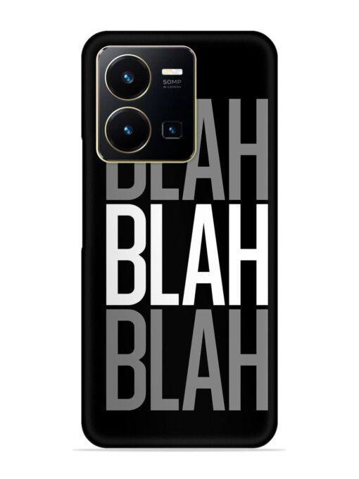 Blah Blah Blah Wallpaper Snap Case for Vivo Y35 Zapvi