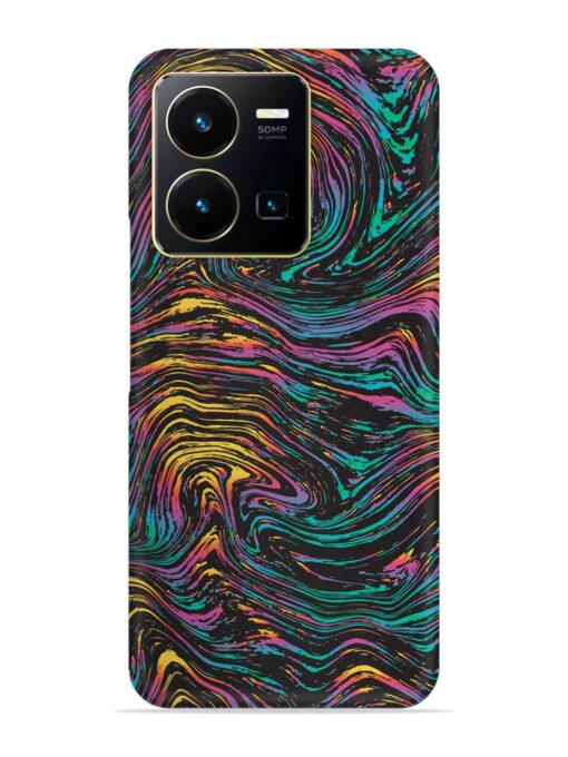 Abstract Liquid Colors Snap Case for Vivo Y35 Zapvi