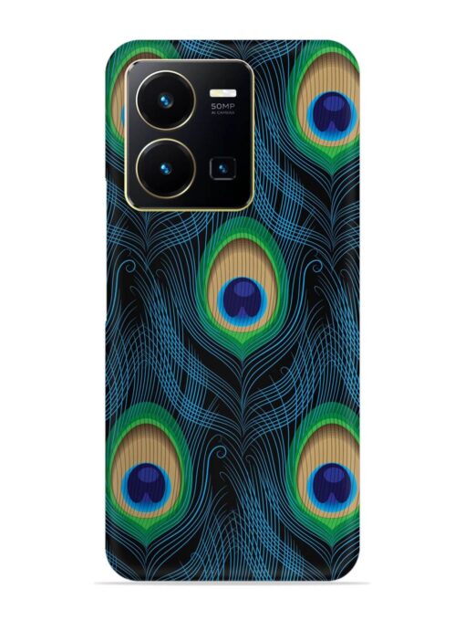 Seamless Pattern Peacock Snap Case for Vivo Y35 Zapvi