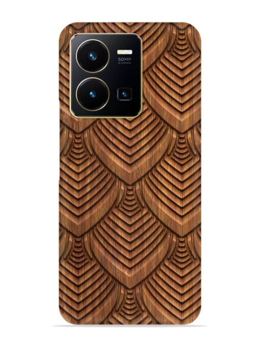 Carved Pattern On Snap Case for Vivo Y35 Zapvi