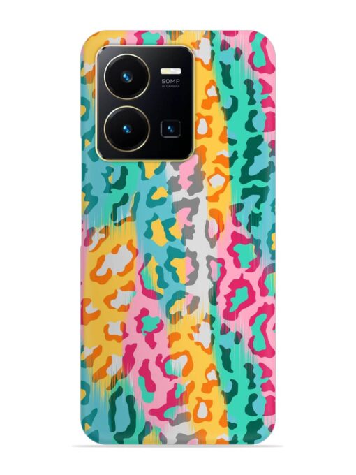 Seamless Vector Colorful Snap Case for Vivo Y35 Zapvi