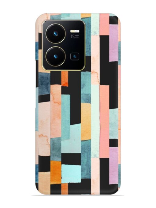 Geometric Seamless Pattern Snap Case for Vivo Y35 Zapvi