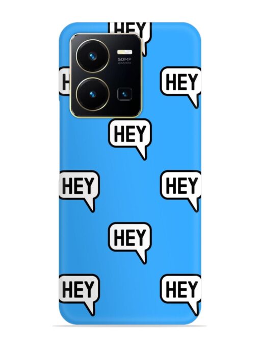 Hey Text Message Snap Case for Vivo Y35 Zapvi