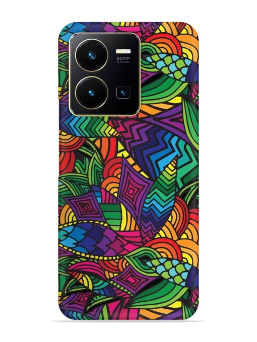 Abstract Multicolor Seamless Snap Case for Vivo Y35