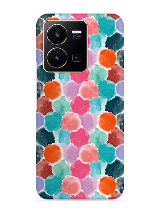 Colorful Seamless Pattern Snap Case for Vivo Y35 Zapvi