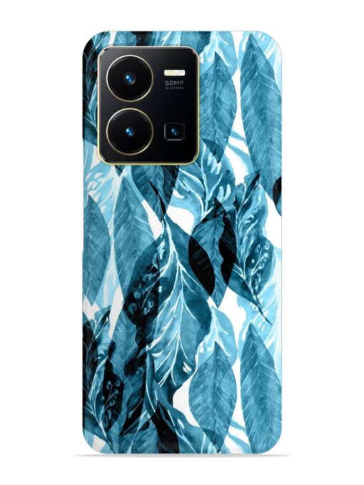 Leaves Pattern Jungle Snap Case for Vivo Y35 Zapvi