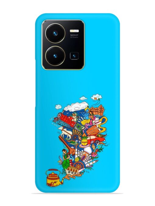 Vector Design Indian Snap Case for Vivo Y35 Zapvi