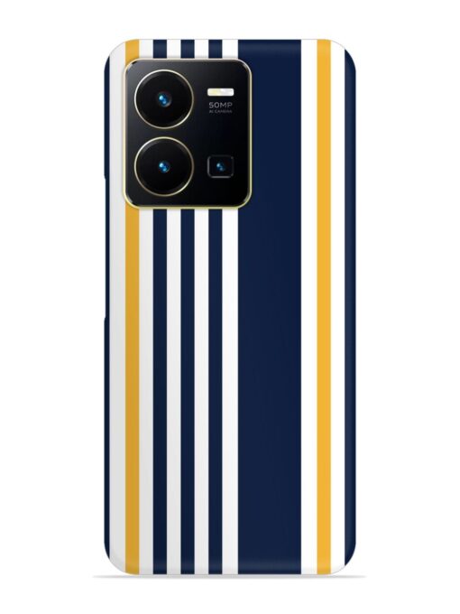 Seamless Stripe Pattern Snap Case for Vivo Y35 Zapvi