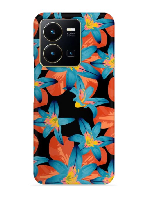 Philippine Flowers Seamless Snap Case for Vivo Y35 Zapvi