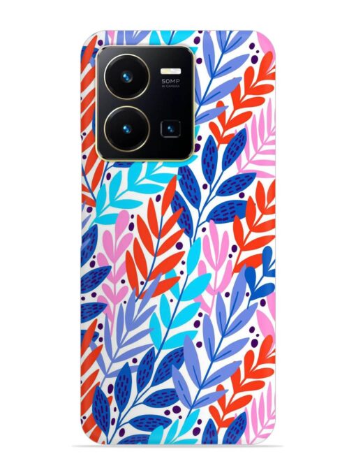 Bright Floral Tropical Snap Case for Vivo Y35 Zapvi