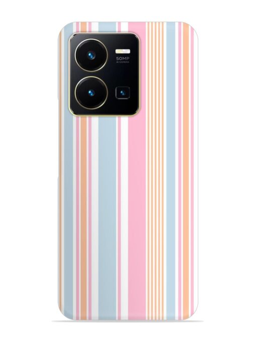 Stripe Seamless Pattern Snap Case for Vivo Y35 Zapvi