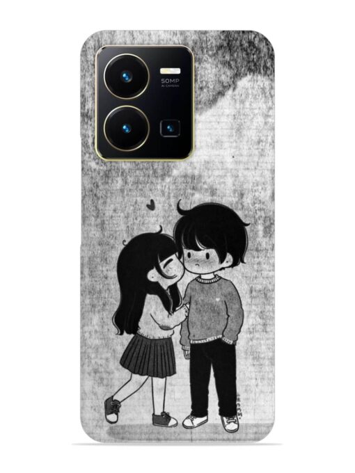 Couple Love Highlights Snap Case for Vivo Y35