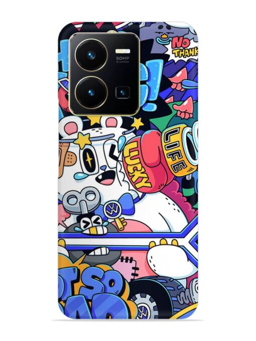 Universal Doodle Snap Case for Vivo Y35 Zapvi