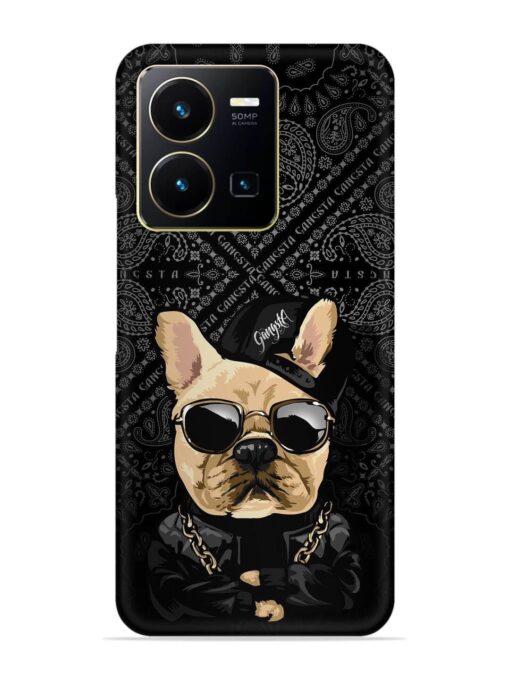 Gangsta Cool Sunglasses Dog Snap Case for Vivo Y35