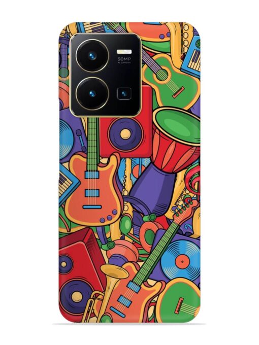 Colorful Music Art Snap Case for Vivo Y35