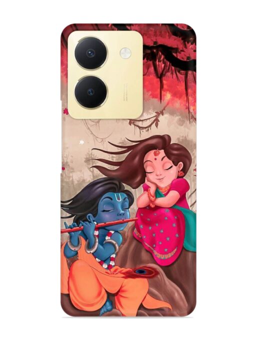 Radhe Krishna Water Art Snap Case for Vivo Y36 Zapvi