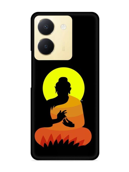 Buddha Art Black Snap Case for Vivo Y36 Zapvi