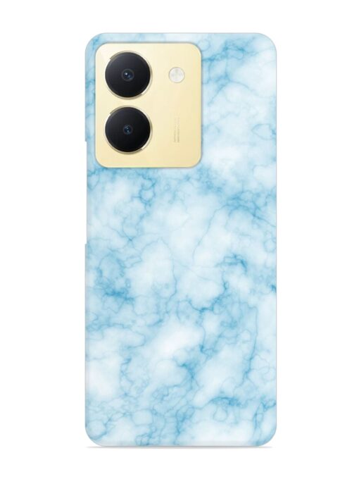 Blue White Natural Marble Snap Case for Vivo Y36