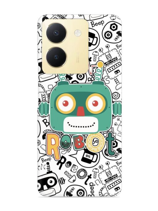 Robot Modern Seamless Pattern Snap Case for Vivo Y36