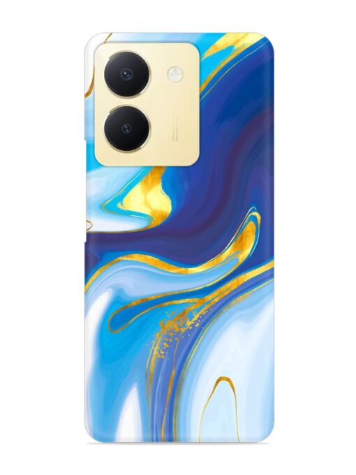 Watercolor Background With Golden Foil Snap Case for Vivo Y36