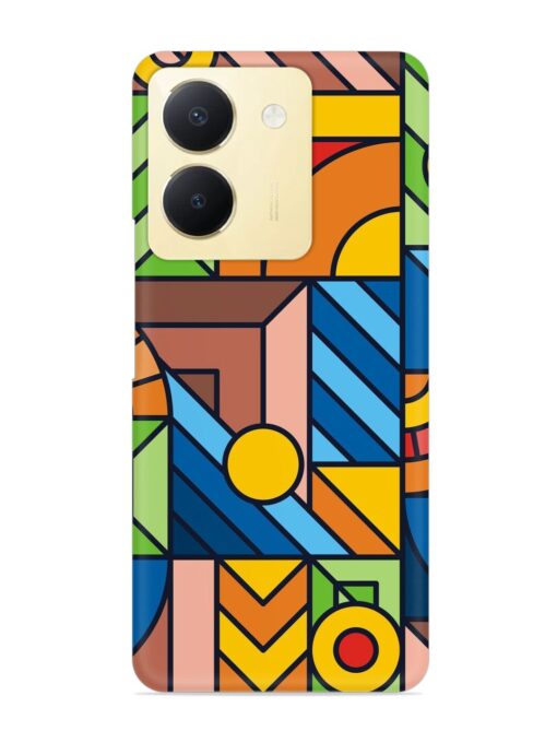 Colorful Geometric Snap Case for Vivo Y36