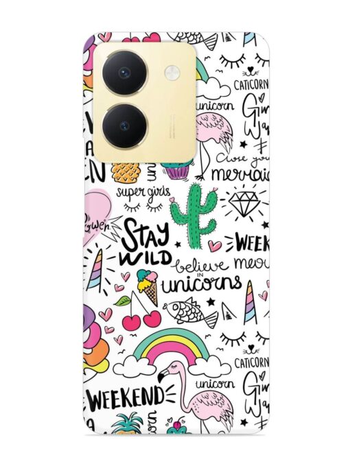 Unicorn Ice Cream Snap Case for Vivo Y36